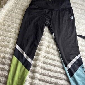 Justice Kids Leggings in Black, Green, and Blue